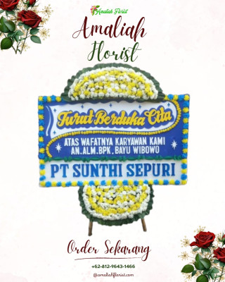 Papan Bunga Duka di Panunggangan Utara